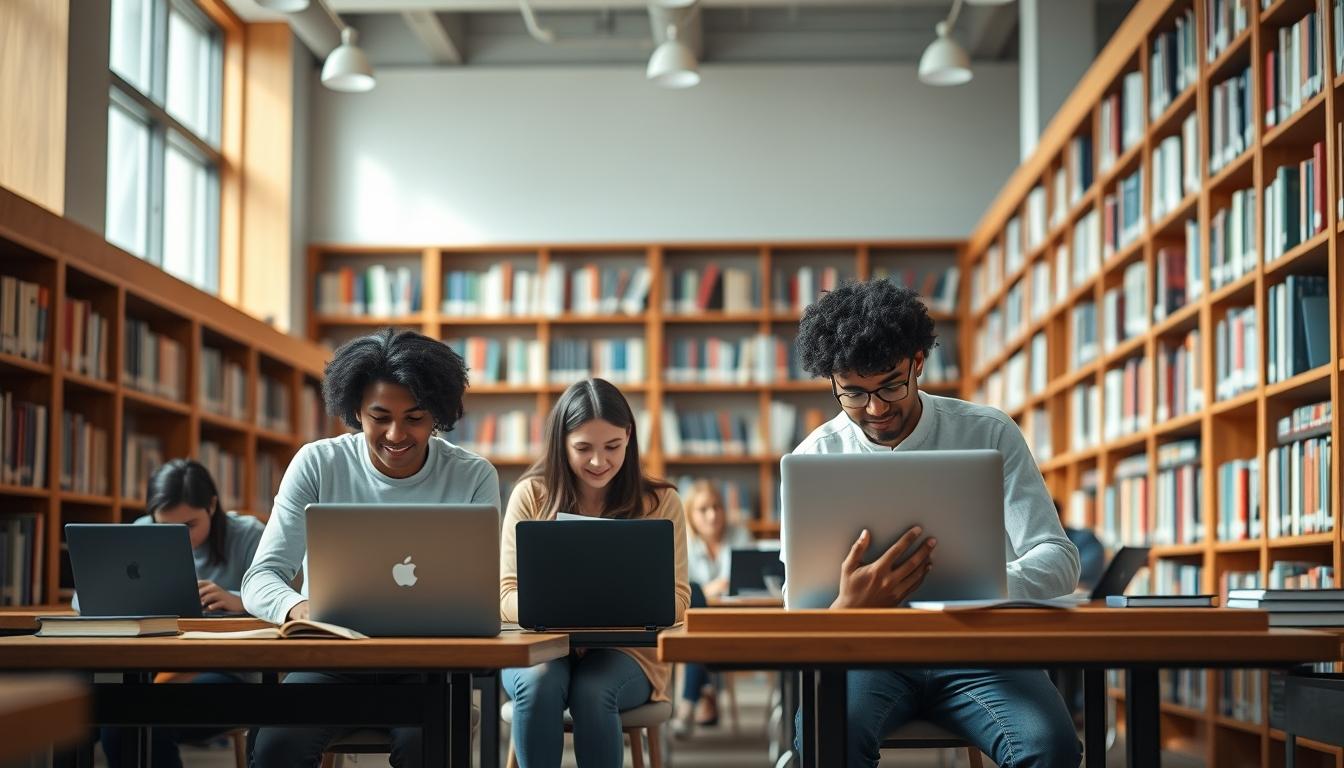 Student developing practical and academic skills