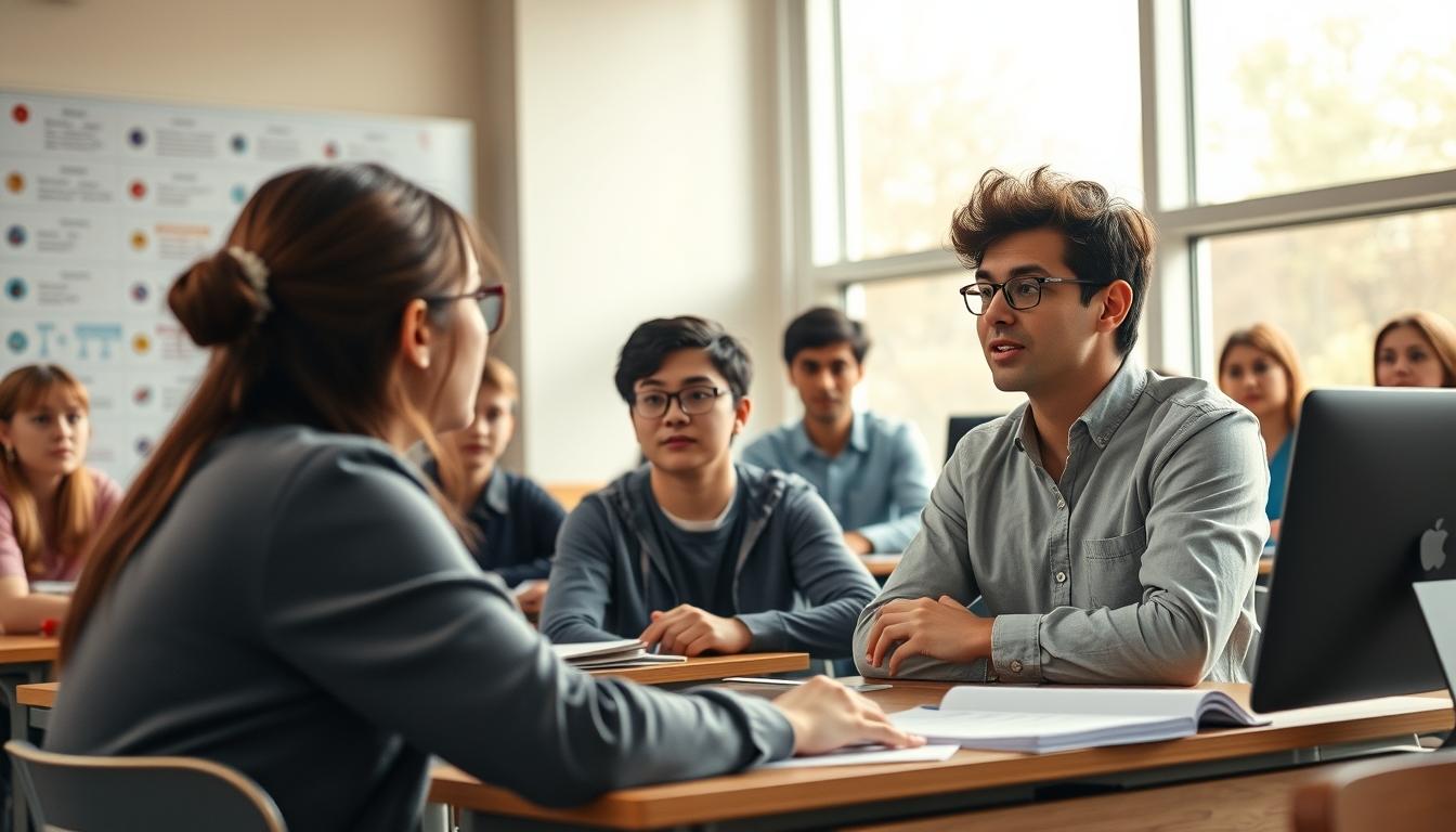 Student using online courses for flexible education
