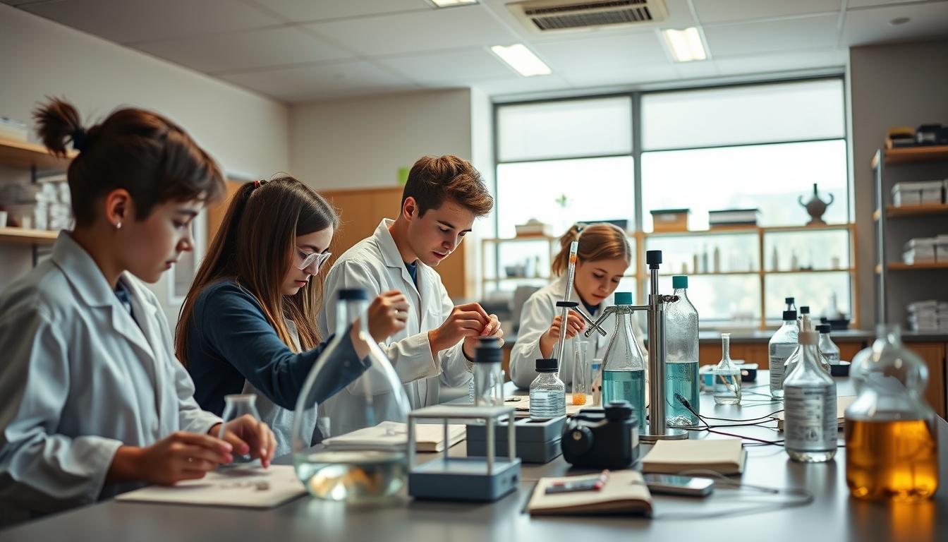 Structured study materials and learning resources on a desk